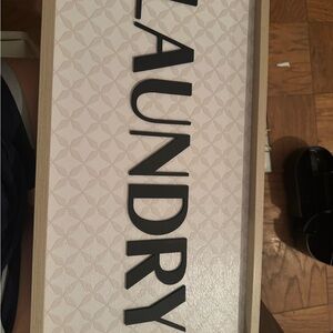 Black and White Laundry Sign